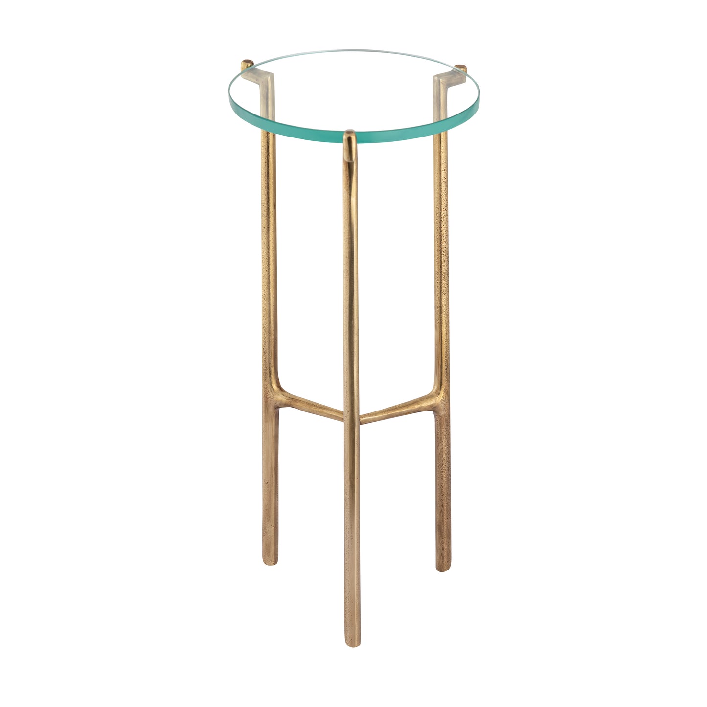 ELK SIGNATURE H0805-10878 Bump Out Accent Table - Aged Brass