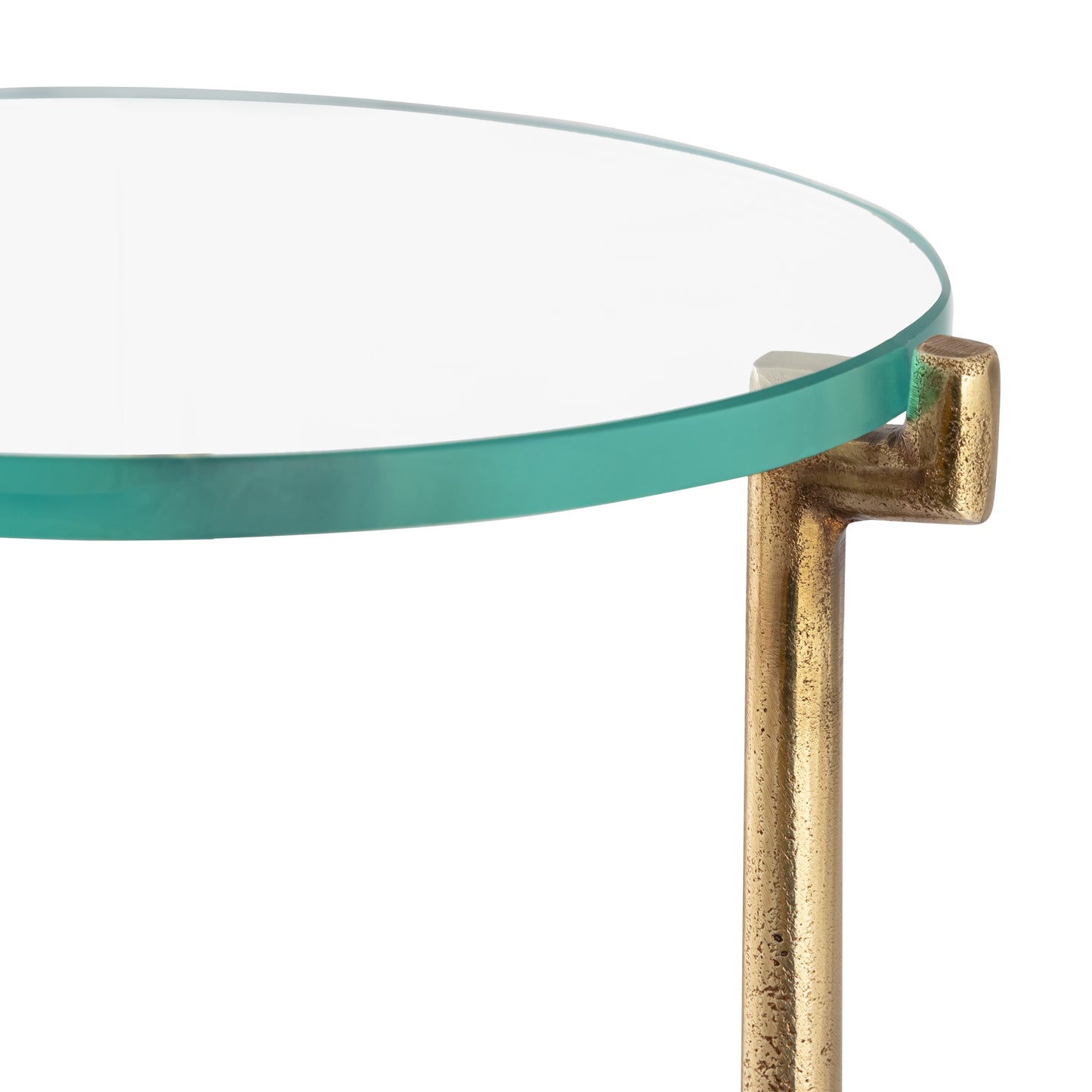 ELK SIGNATURE H0805-10878 Bump Out Accent Table - Aged Brass