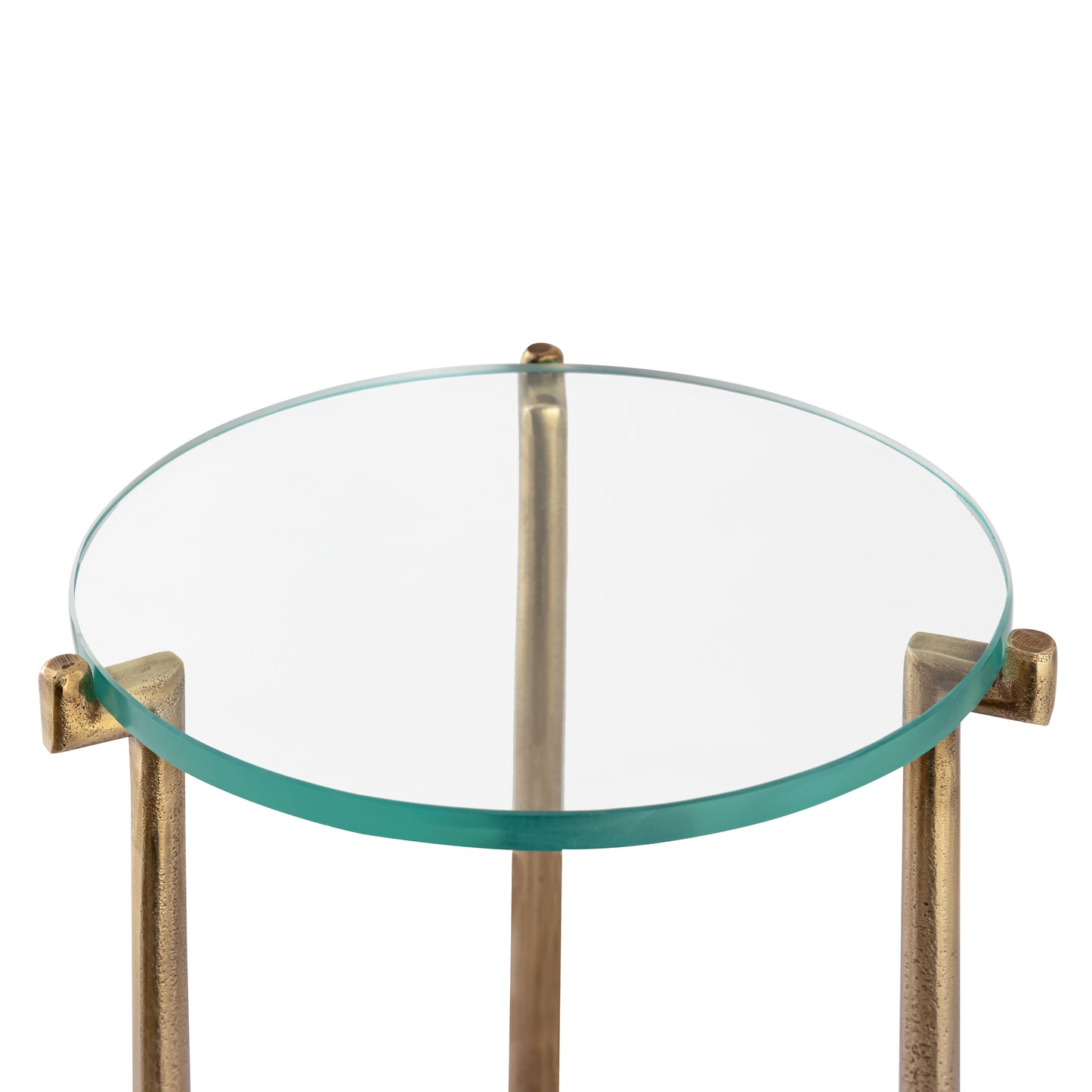 ELK SIGNATURE H0805-10878 Bump Out Accent Table - Aged Brass