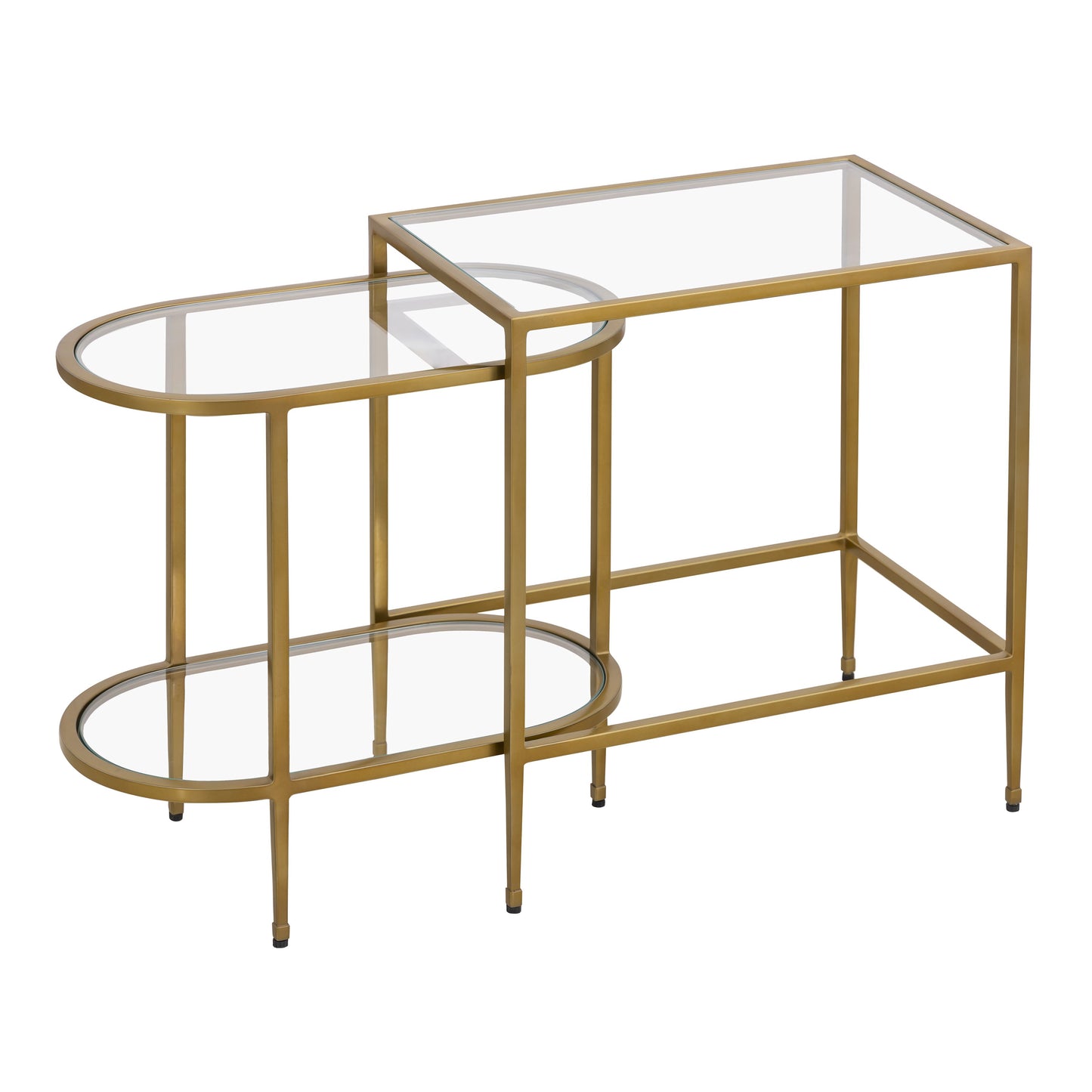 ELK SIGNATURE H0805-9915/S2 Blain Nesting Table - Set of 2 Brass