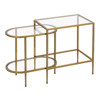 ELK SIGNATURE H0805-9915/S2 Blain Nesting Table - Set of 2 Brass