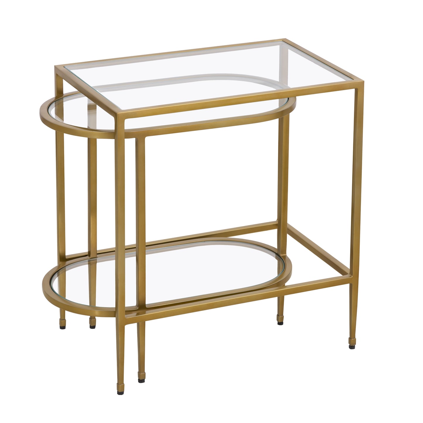 ELK SIGNATURE H0805-9915/S2 Blain Nesting Table - Set of 2 Brass