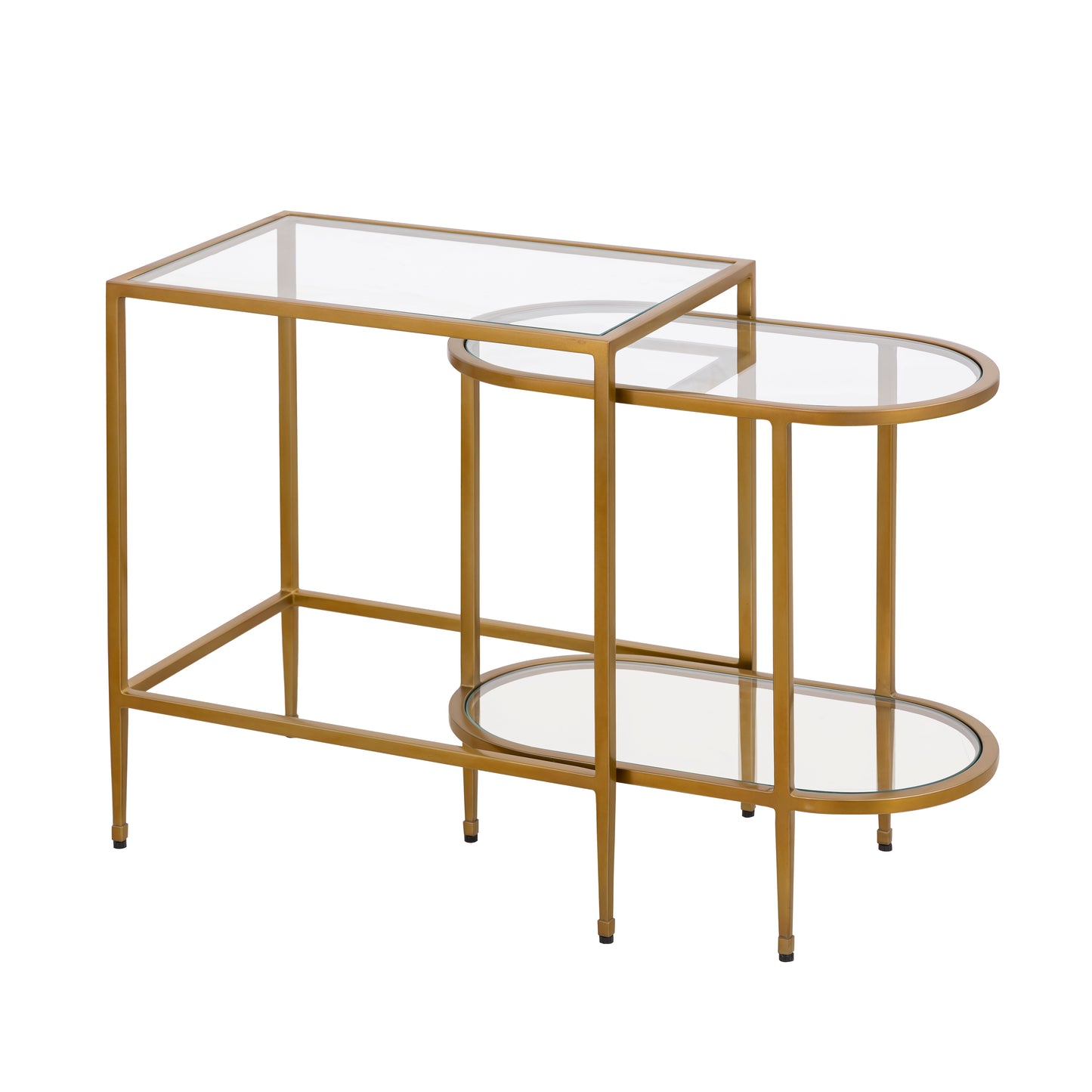 ELK SIGNATURE H0805-9915/S2 Blain Nesting Table - Set of 2 Brass