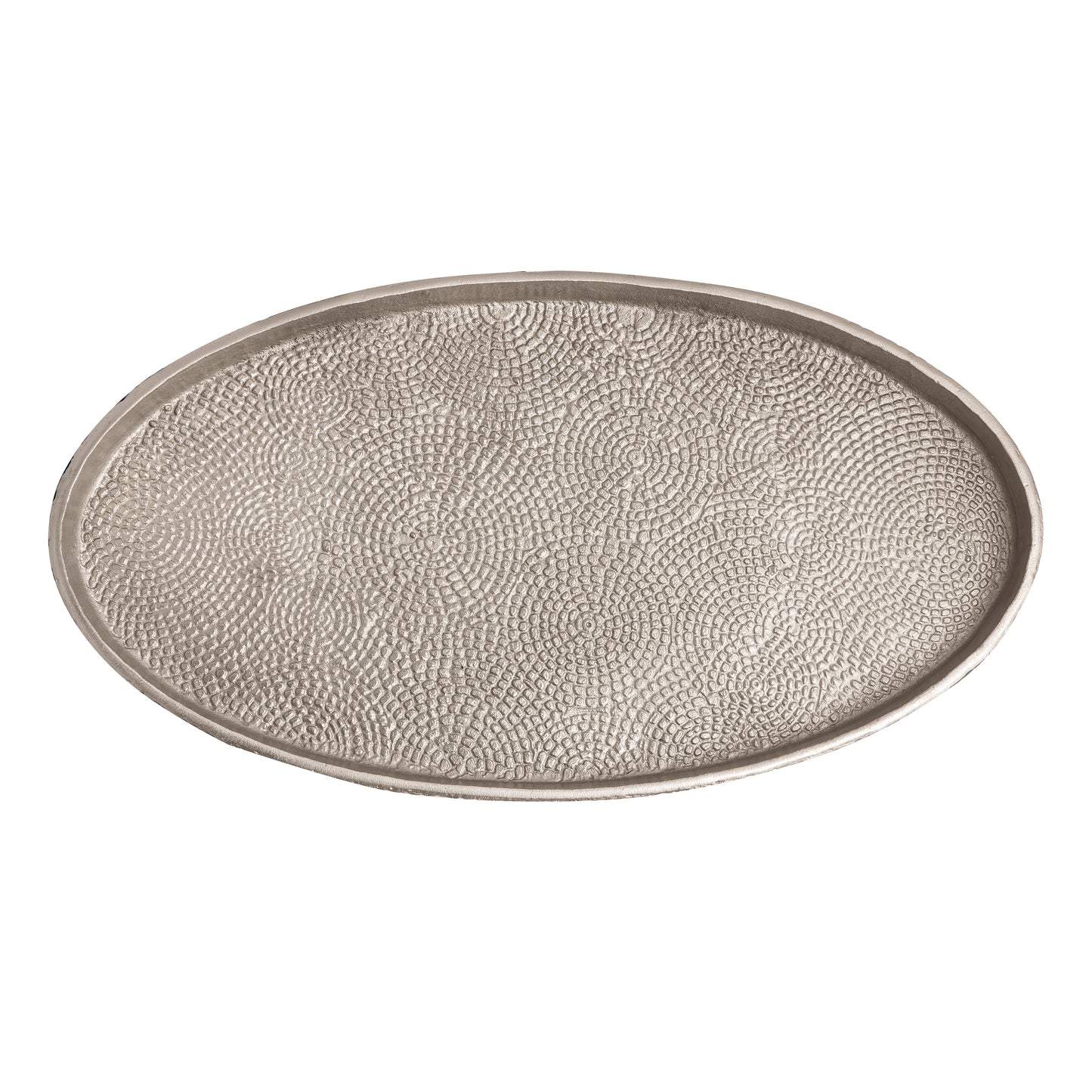 ELK SIGNATURE H0807-10660/S2 Oval Pebble Tray - Set of 2 Nickel