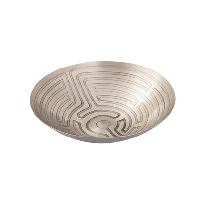 ELK SIGNATURE H0807-10671/S3 Maze Etched Bowl - Set of 3 Nickel