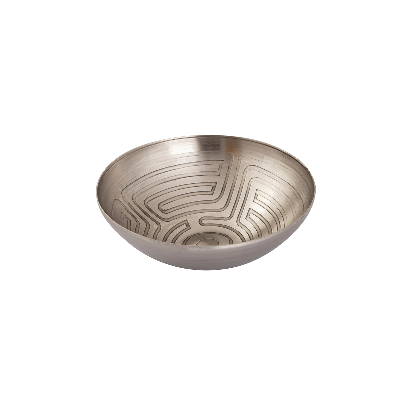 ELK SIGNATURE H0807-10671/S3 Maze Etched Bowl - Set of 3 Nickel