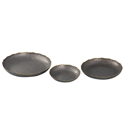 ELK SIGNATURE H0807-9246/S3 Leonard Tray - Set of 3 Bronze