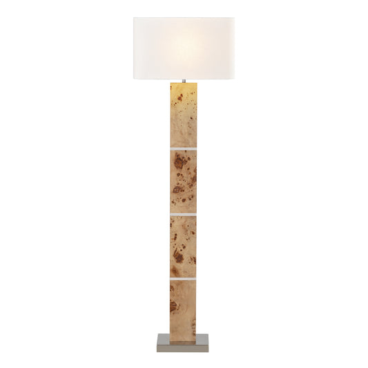 ELK SIGNATURE H0809-11132-LED Cahill 63'' High 1-Light Floor Lamp - Natural Burl - Includes LED Bulb