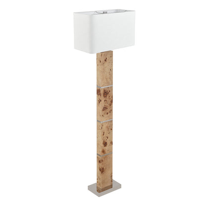 ELK SIGNATURE H0809-11132-LED Cahill 63'' High 1-Light Floor Lamp - Natural Burl - Includes LED Bulb