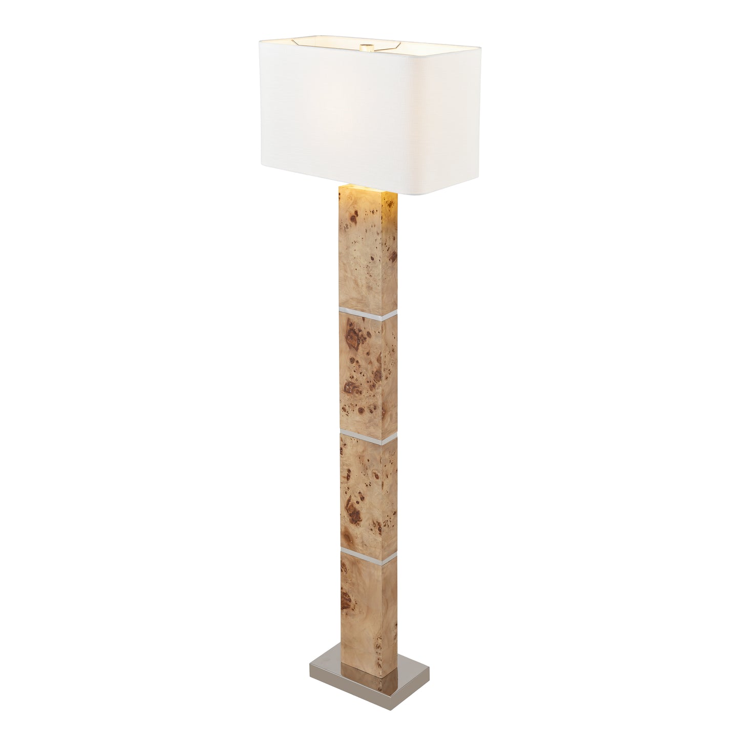 ELK SIGNATURE H0809-11132-LED Cahill 63'' High 1-Light Floor Lamp - Natural Burl - Includes LED Bulb