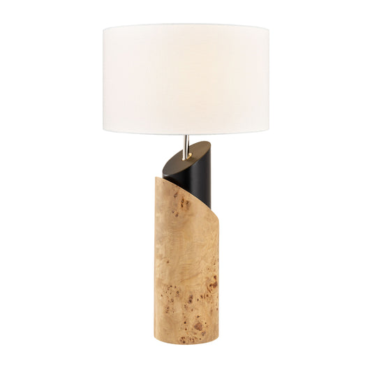 ELK SIGNATURE H0809-11134-LED Kincaid 29.5'' High 1-Light Table Lamp - Natural Burl - Includes LED Bulb