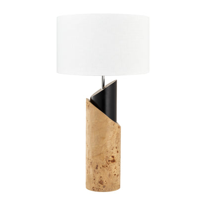 ELK SIGNATURE H0809-11134-LED Kincaid 29.5'' High 1-Light Table Lamp - Natural Burl - Includes LED Bulb