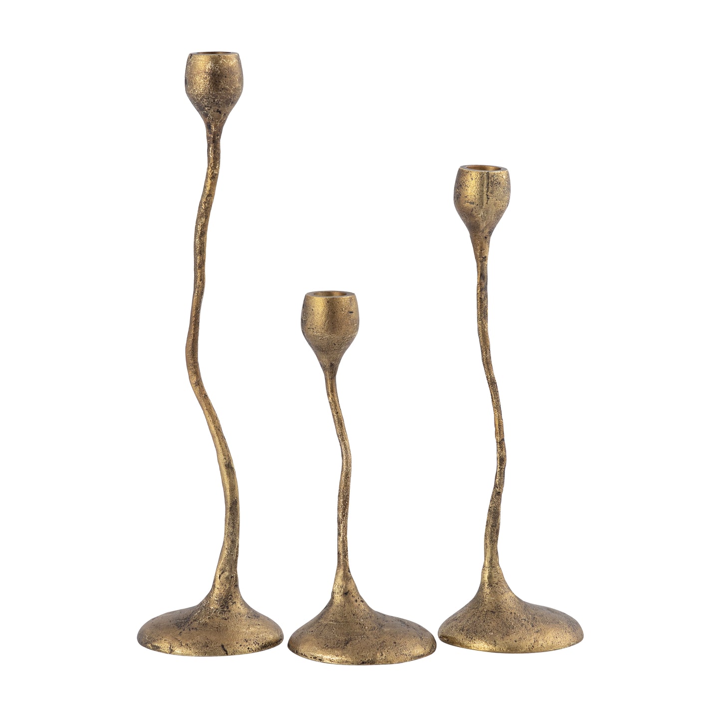 ELK SIGNATURE H0897-10924/S3 Rosen Candleholder - Set of 3 Brass