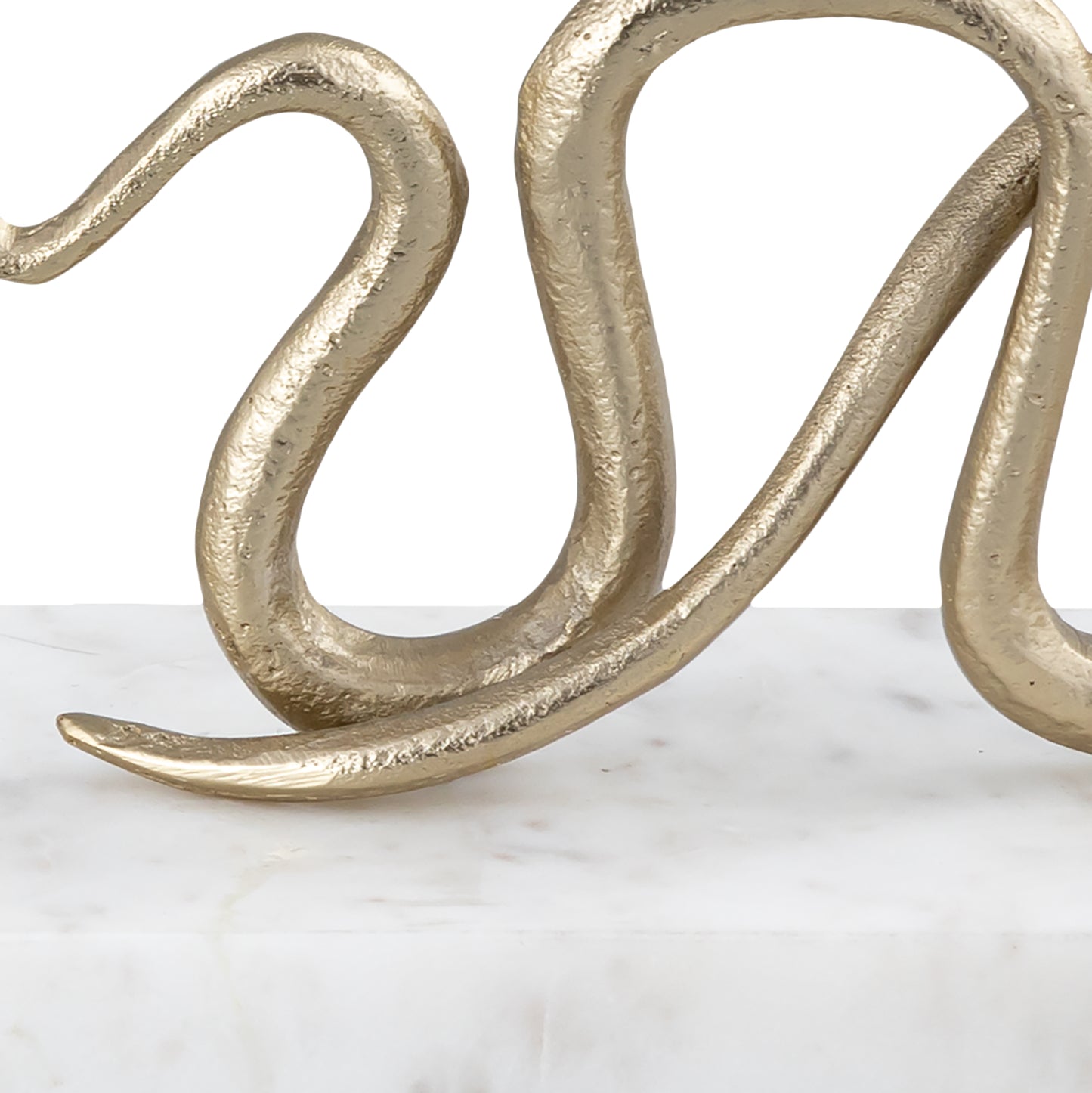 ELK SIGNATURE H0897-10932/S2 Snake Bookend - Set of 2 Polished Brass