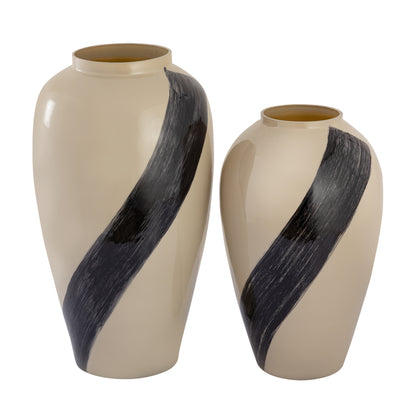 ELK SIGNATURE H0897-10973 Brushstroke Vase - Small Cream