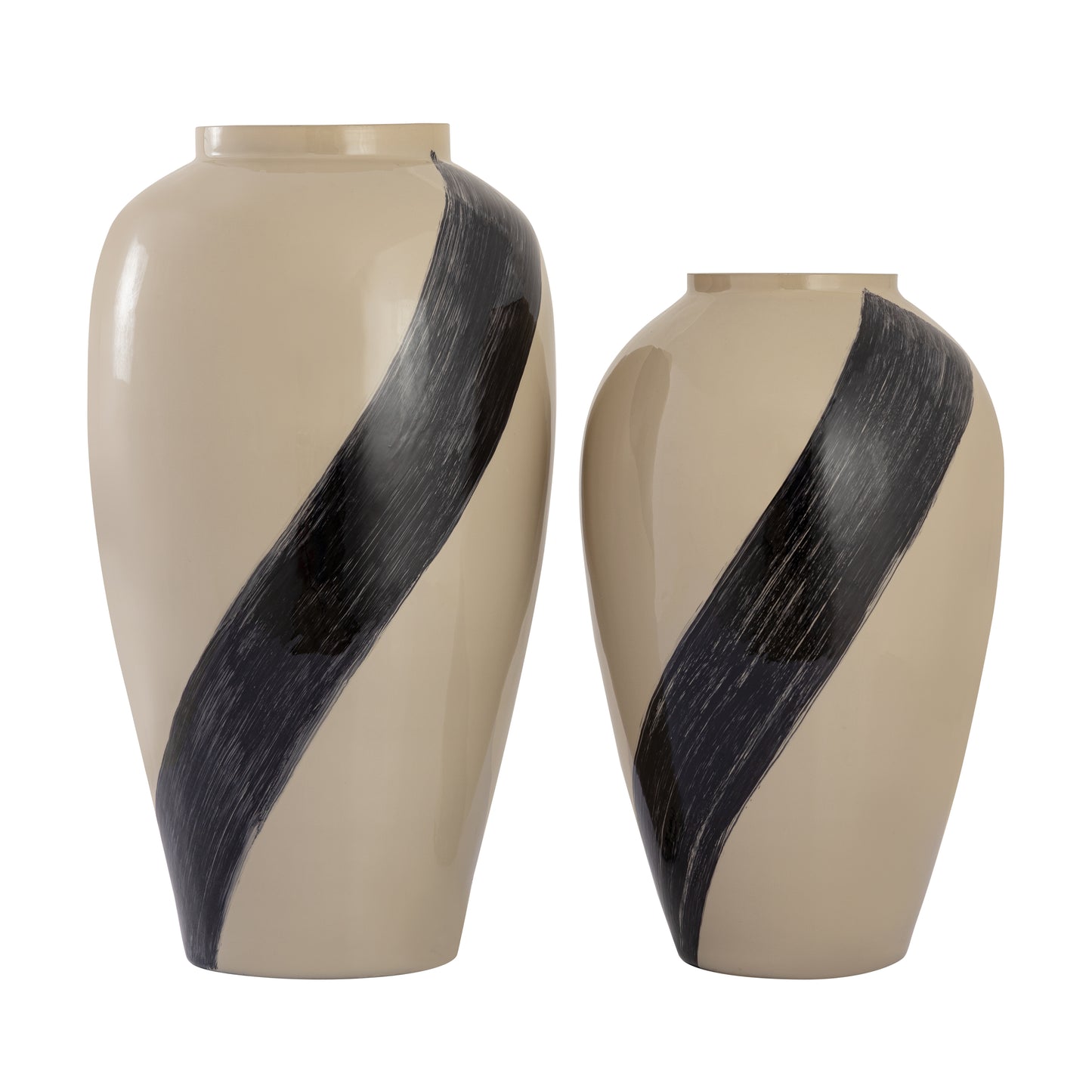 ELK SIGNATURE H0897-10973 Brushstroke Vase - Small Cream