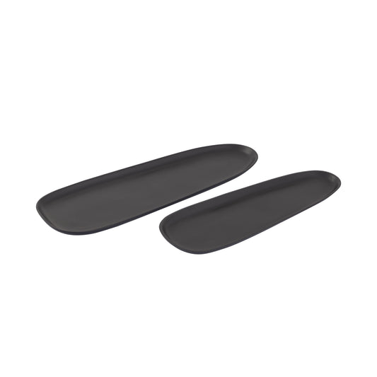 ELK SIGNATURE H0897-9845/S2 Blain Tray - Set of 2 Matte Black