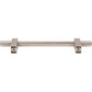 JEFFREY ALEXANDER 598-128SN Larkin Knurled Center 128 mm Center-to-Center Bar Pull - Satin Nickel