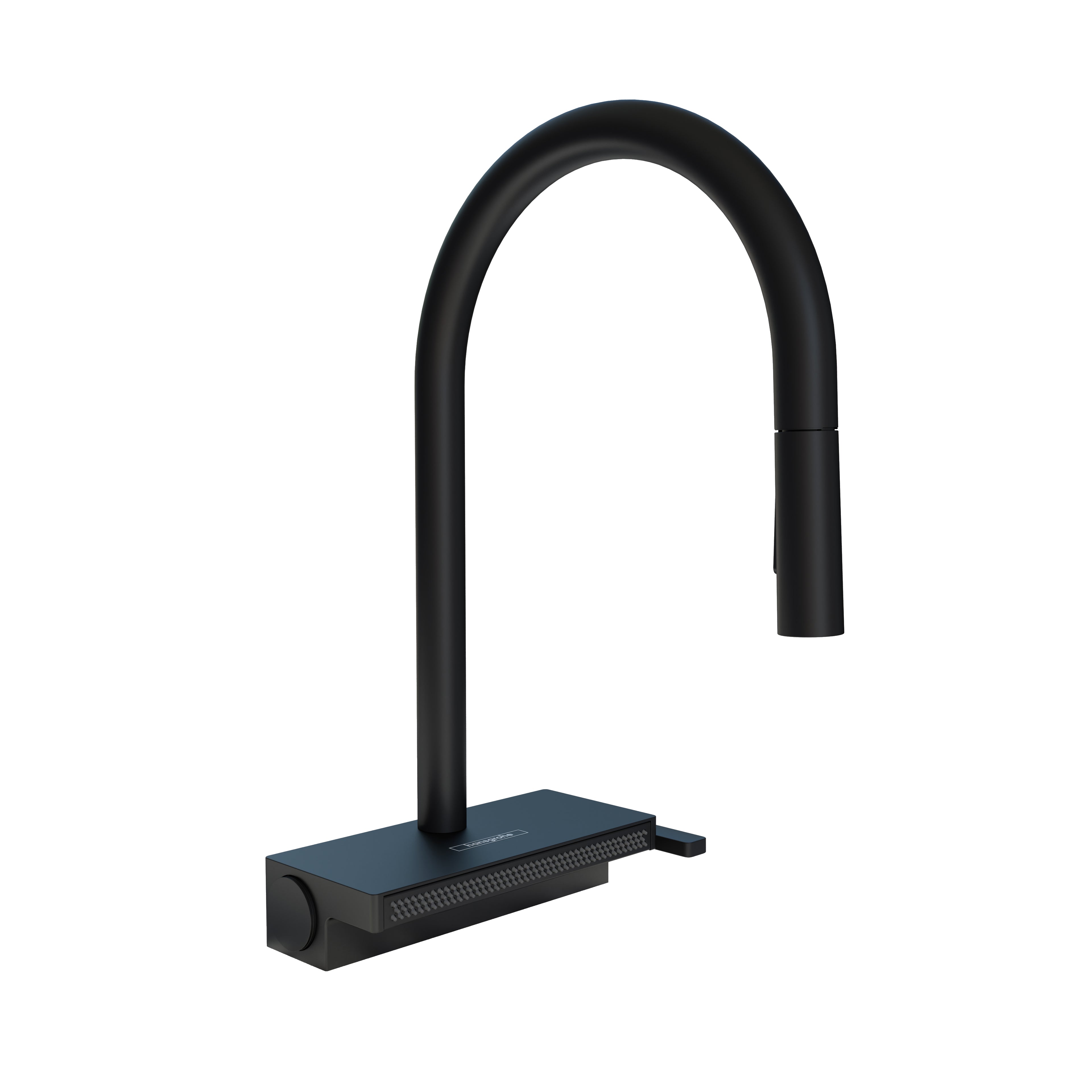HANSGROHE 73837671 Aquno Select HighArc Kitchen Faucet, 3-Spray Pull-Down, 1.75 GPM - Matte Black