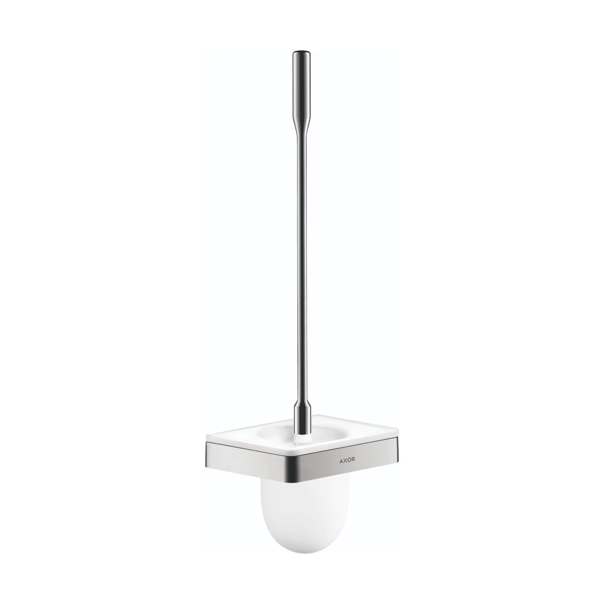 AXOR 42835000 Universal SoftSquare Toilet Brush with Holder Wall-Mounted - Chrome