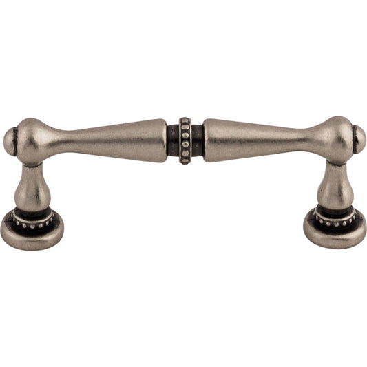 TOP KNOBS M1721 Edwardian 3" Center to Center Bar Pull , Pewter Antique