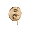 HANSGROHE 15753141 Ecostat Classic Thermostatic Trim with Volume Control and Diverter, Round - Brushed Bronze