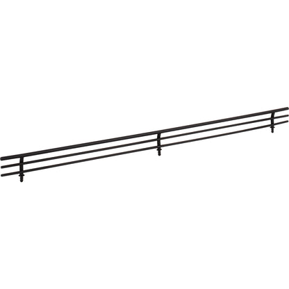 HARDWARE RESOURCES SF23-MB 23" Wide Matte Black Wire Shoe Fence for Shelving - Matte Black