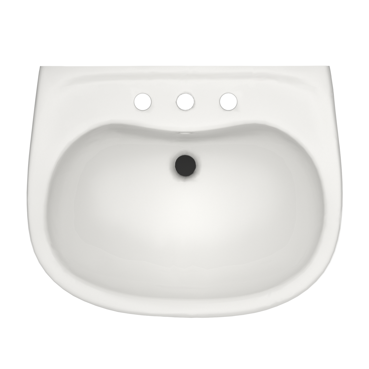 TOTO LPT241.8G#11 Supreme Oval Basin Pedestal Bathroom Sink With Cefiontect For 8 Inch Center Faucets - Colonial White