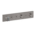 AXOR 18355341 ShowerSolutions Thermostatic Module Trim Select for 2 Functions - Brushed Black Chrome