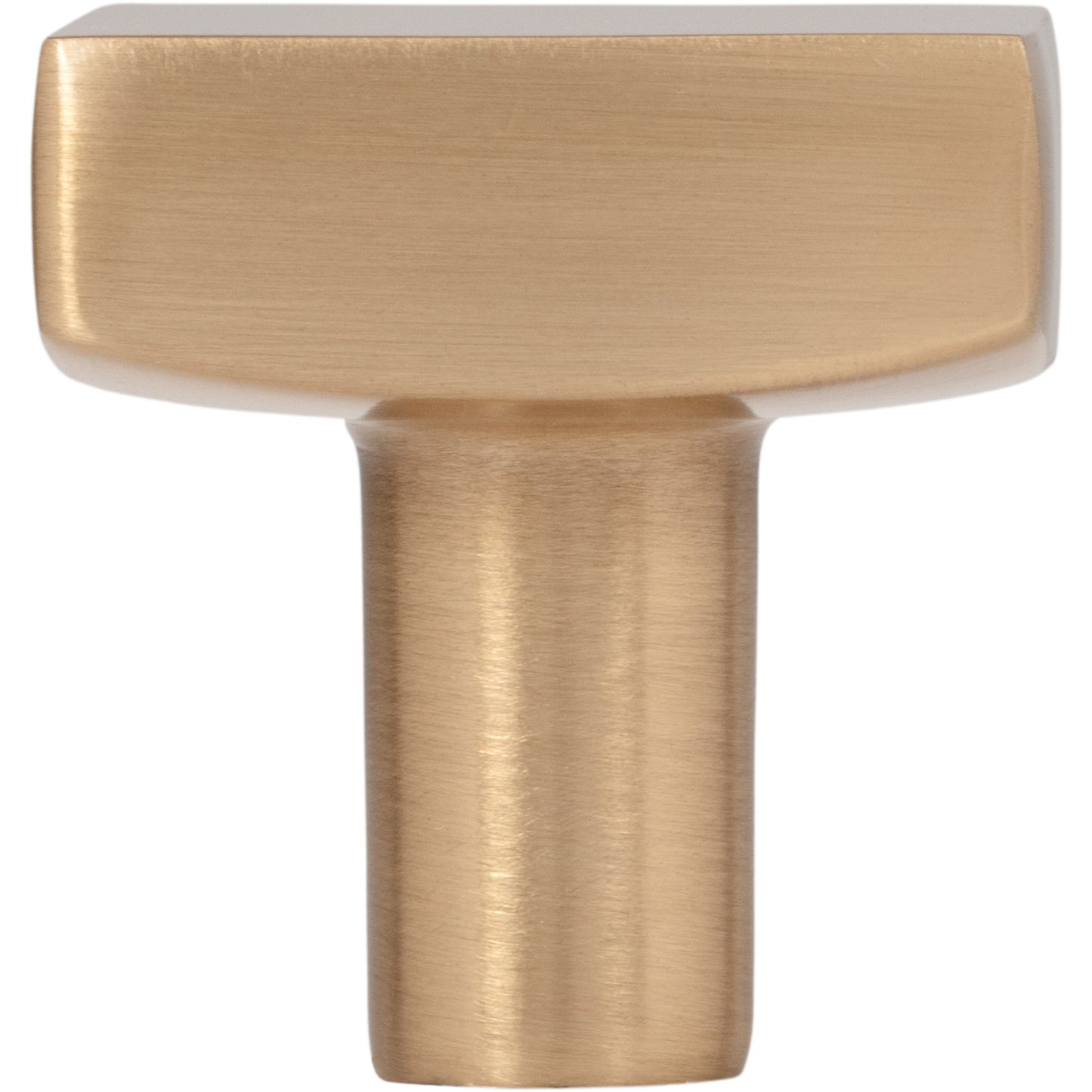 JEFFREY ALEXANDER 845SBZ Dominique 1-1/8" Length Square Knob - Satin Bronze