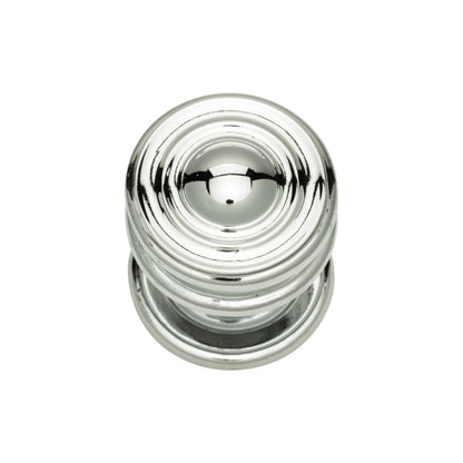 ATLAS 376-CH Campaign 1-1/4" Diameter Round Knob - Polished Chrome