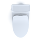 TOTO MS624234CEFG#01 Legato One-Piece Elongated 1.28 GPF Toilet with CEFIONTECT and SoftClose Seat , Cotton White