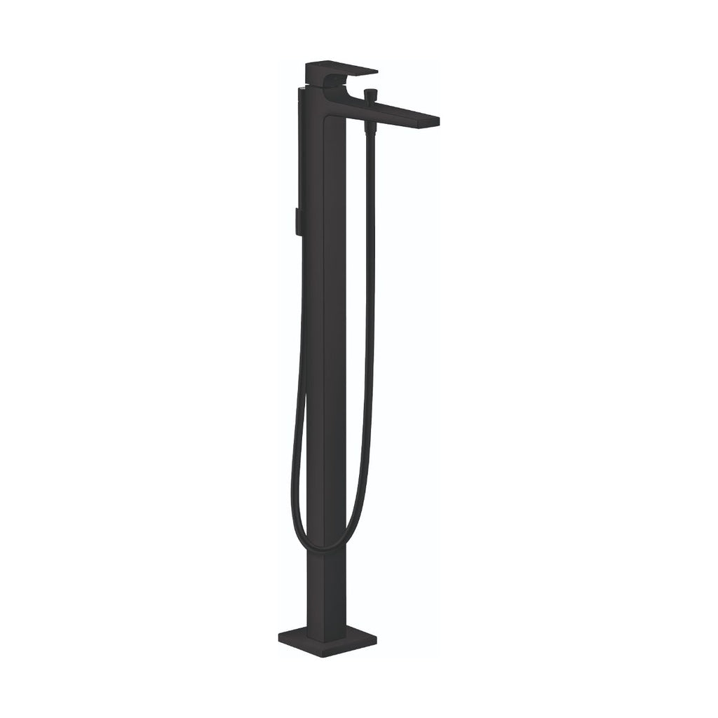 HANSGROHE 32532671 Metropol Freestanding Tub Filler Trim with Lever Handle and 1.75 GPM Handshower - Matte Black