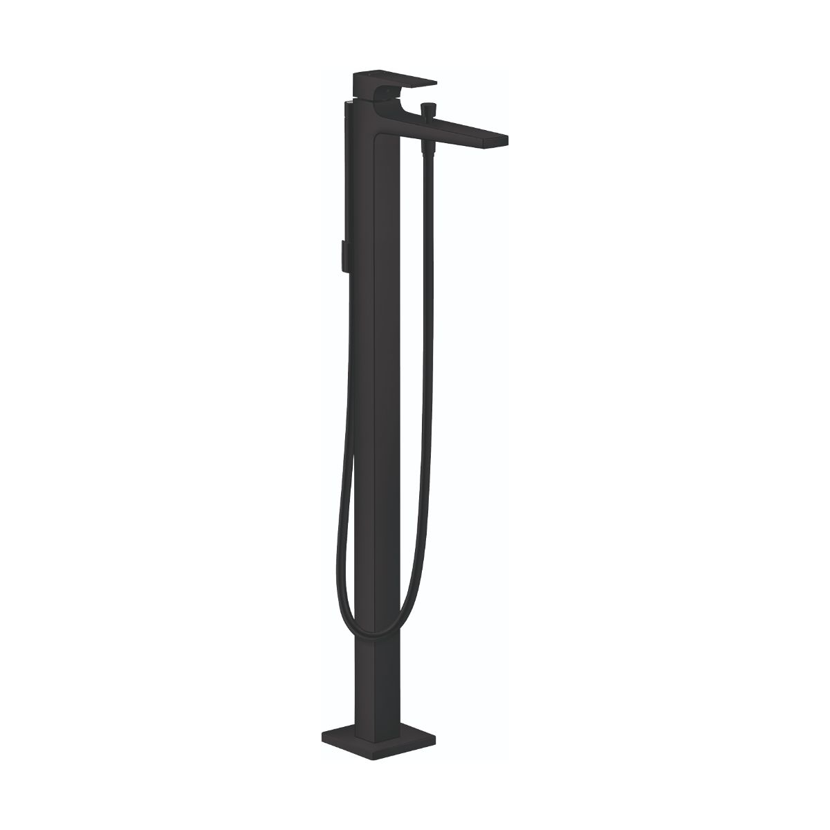 HANSGROHE 32532671 Metropol Freestanding Tub Filler Trim with Lever Handle and 1.75 GPM Handshower - Matte Black