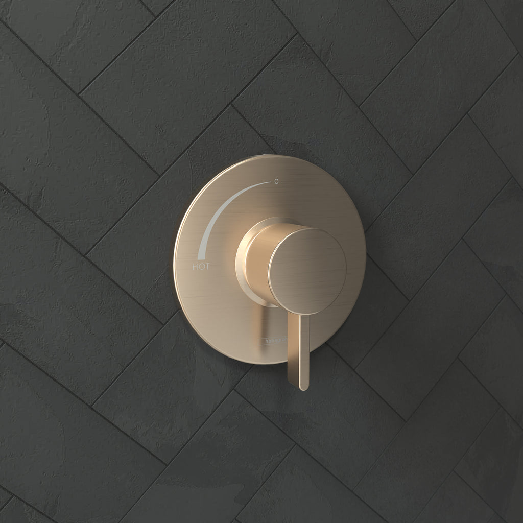 HANSGROHE 15739141 Ecostat S Pressure Balance Trim - Brushed Bronze