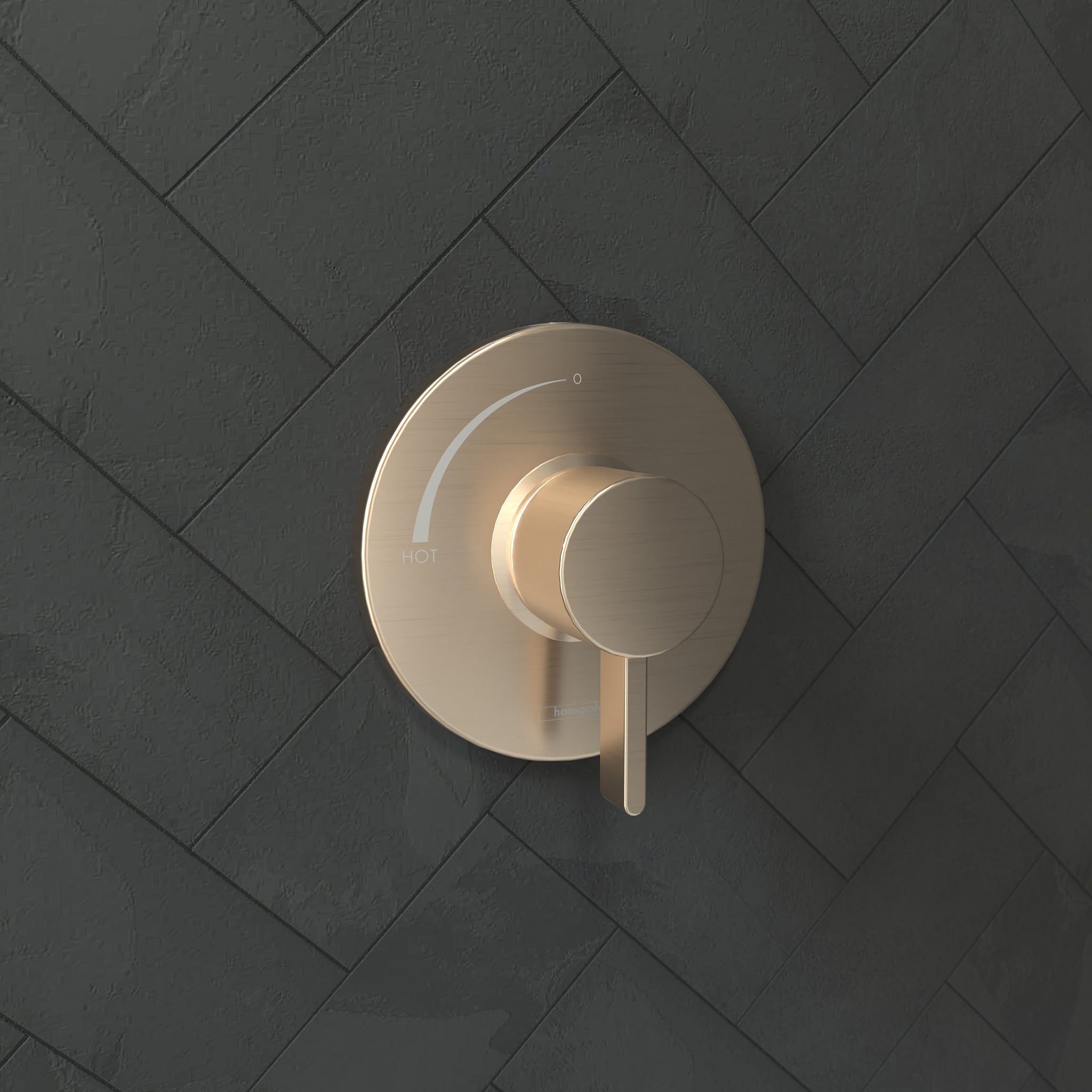 HANSGROHE 15739141 Ecostat S Pressure Balance Trim - Brushed Bronze