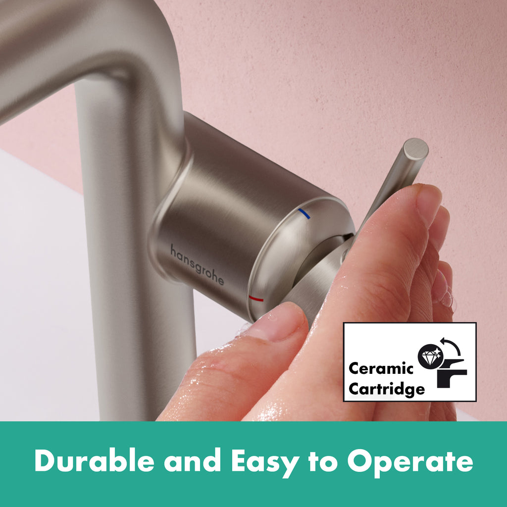 HANSGROHE 73372821 Tecturis S Single-Hole Fine 240, 1.2 GPM - Brushed Nickel