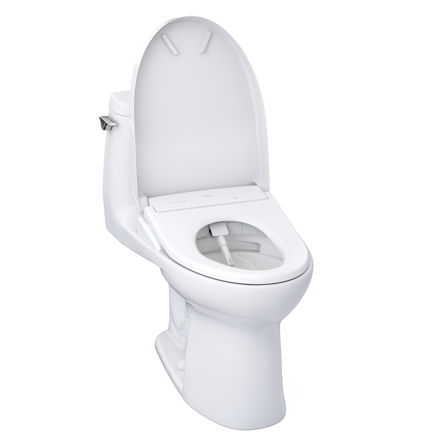 TOTO MW6044736CUFGA#01 WASHLET+ UltraMax II 1G One-Piece Elongated 1.0 GPF Toilet with Auto Flush WASHLET+ S7A Contemporary Bidet Seat , Cotton White