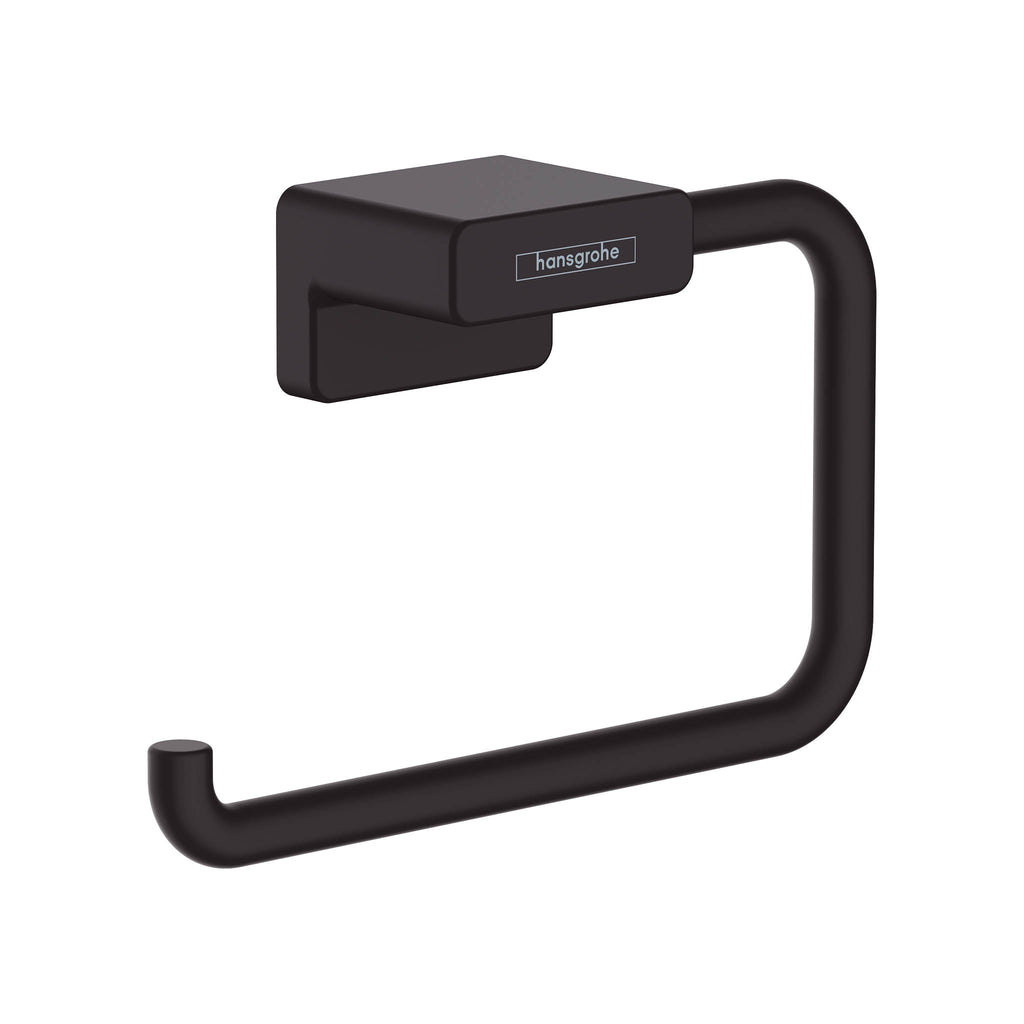 HANSGROHE 41771670 AddStoris Toilet Paper Holder without Cover - Matte Black