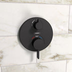 HANSGROHE 15757671 Ecostat S Thermostatic Trim with Volume Control - Matte Black