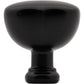 JEFFREY ALEXANDER 686L-MB Southerland 1-1/2" Length Round Knob - Matte Black