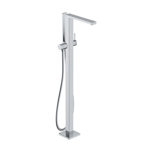 HANSGROHE 73445001 Tecturis E Freestanding Tub Filler with 1.75 GPM Handshower in Chrome