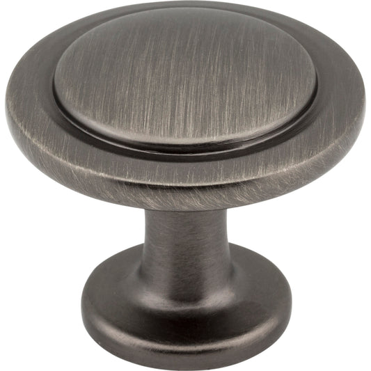 ELEMENTS 3960-BNBDL Gatsby 1-1/4" Diameter Mushroom Knob - Brushed Pewter