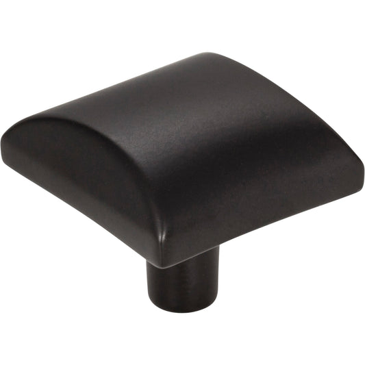 ELEMENTS 525MB Glendale 1-1/8" Length Square Knob - Matte Black