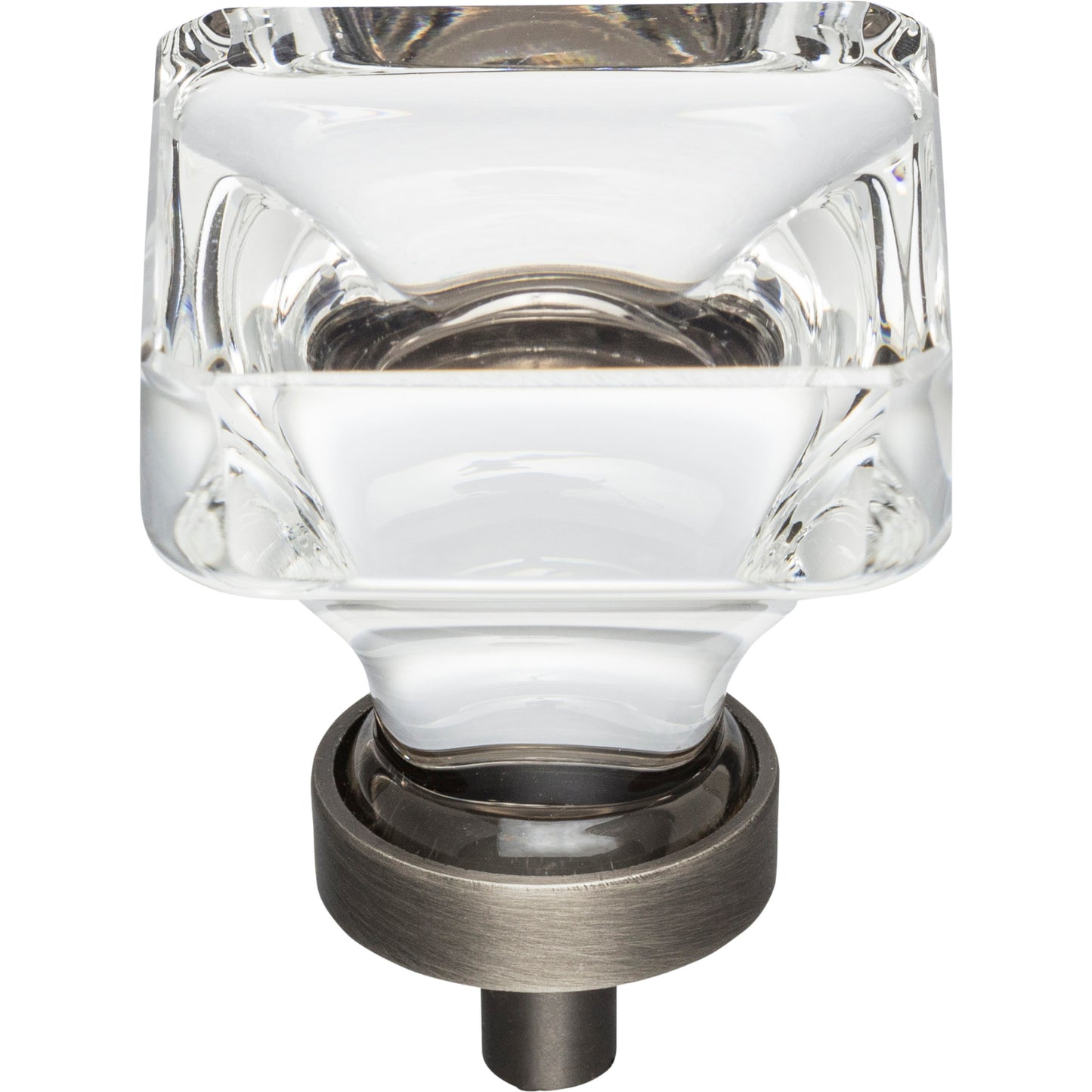 JEFFREY ALEXANDER G140L-BNBDL Harlow 1-3/8" Length Square Knob - Brushed Pewter