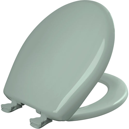 Bemis Round Plastic Toilet Seat in Seafoam with STA-TITE Seat Fastening System, Easy•Clean and  Whisper•Close Hinge