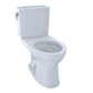 TOTO CST454CUFG#01 Drake II 1G Two-Piece Elongated 1.0 GPF Universal Height Toilet with CEFIONTECT , Cotton White