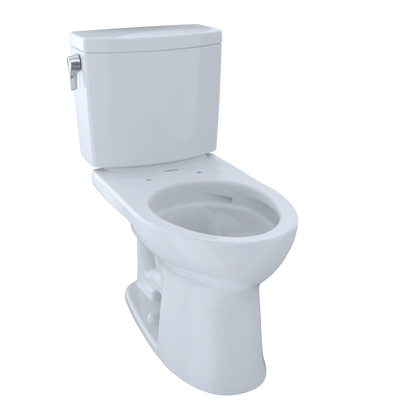 TOTO CST454CUFG#01 Drake II 1G Two-Piece Elongated 1.0 GPF Universal Height Toilet with CEFIONTECT , Cotton White