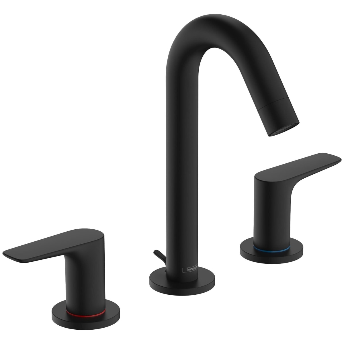 HANSGROHE 71533671 Logis Widespread Faucet 150 with Pop-Up Drain, 1.2 GPM in Matte Black