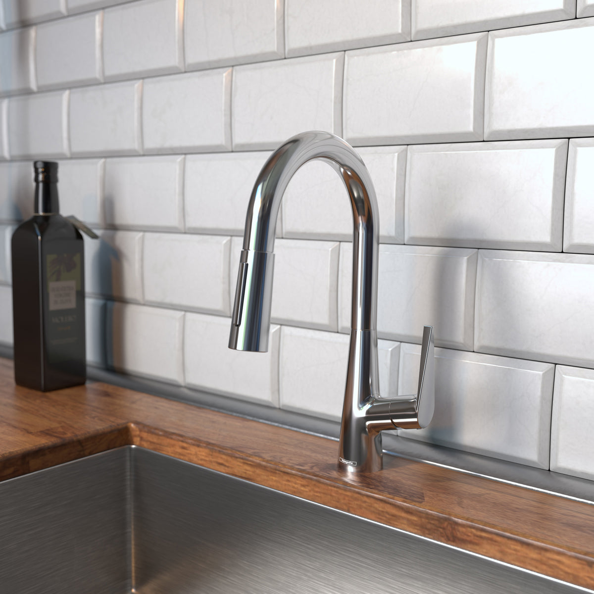 HANSGROHE 72815001 Talis S Prep Kitchen Faucet, 2-Spray Pull-Down, 1.75 GPM - Chrome